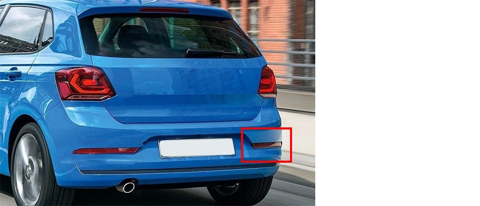 DWCX Автомобильный задний правый нижний бампер угловой светильник отражатель задний светильник подходит для Фольксваген Поло хэтчбек