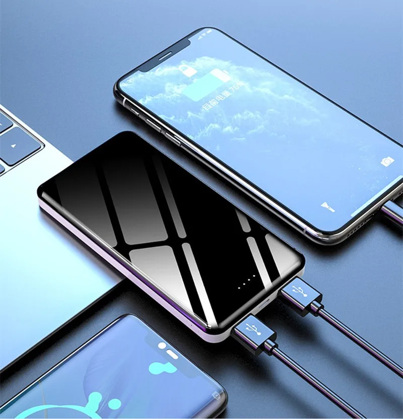 power bank 10000 80000mAh charger power bank is suitable for Xiaomi Mi iPhone Samsung Poverbank external battery fast charging power bank 10000 mah