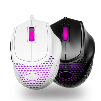 شراءبرودة ماستر MM720 49g RGB الألعاب ماوس 16000 ديسيبل متوحد الخواص مستشعر بصري خفيفة الوزن العسل شل نسج كابل IP58 PixArt PMW3389