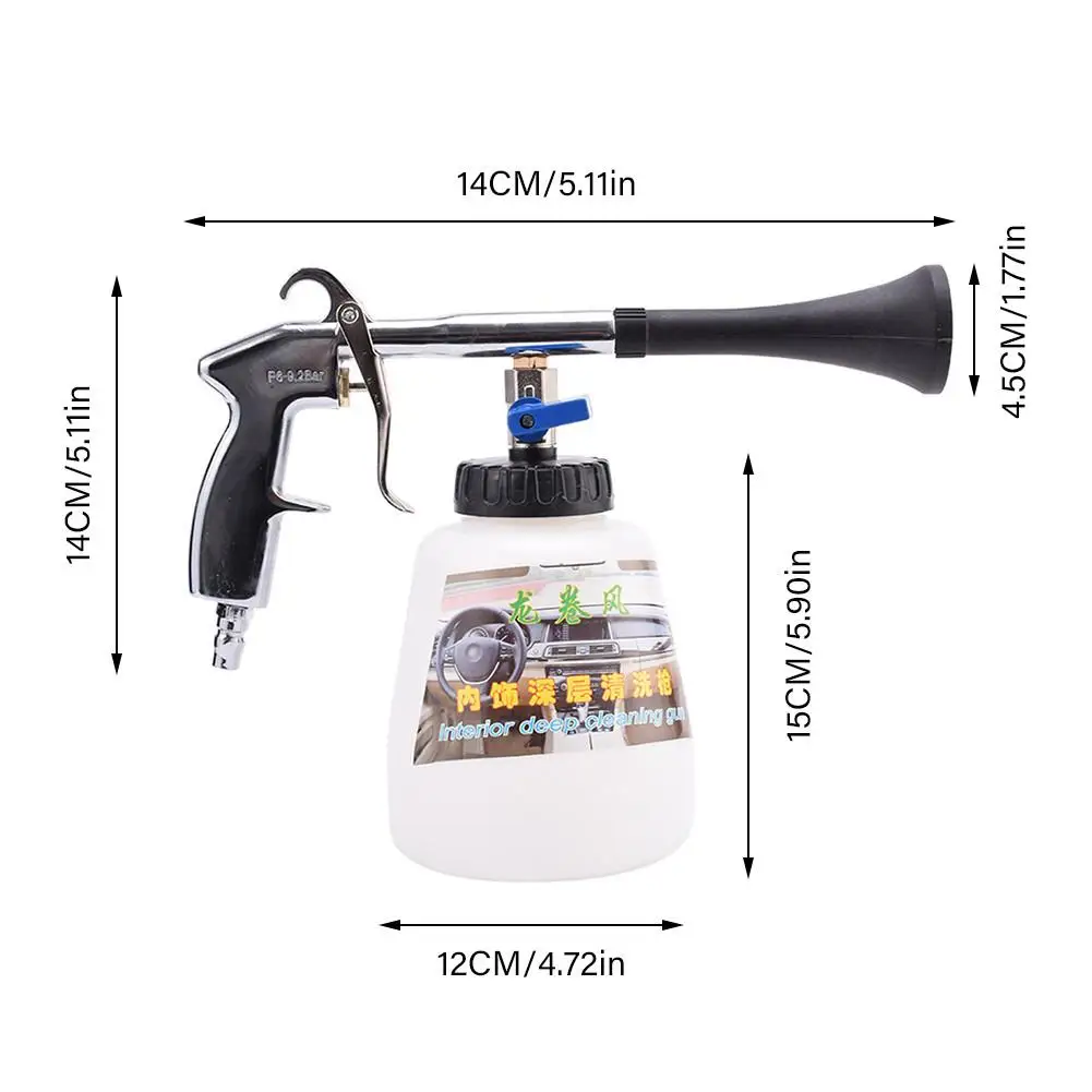 Tornado водяной пистолет пенопласт для мытья автомобиля давление очиститель воздуха поверхности интерьера и экстерьера автомобиля пылесос - Цвет: Белый