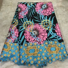 Высокое качество Новое поступление Анкара хлопковые восковые кружева восковая ткань африканская вышивка голландский воск с кружевной тканью WD1017122