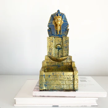 

Egyptian Pharaoh Household Resin Flow Incense Burn Egiptian Decor Egyptian Gods Statue Egyptienne Home Decoration Accessories