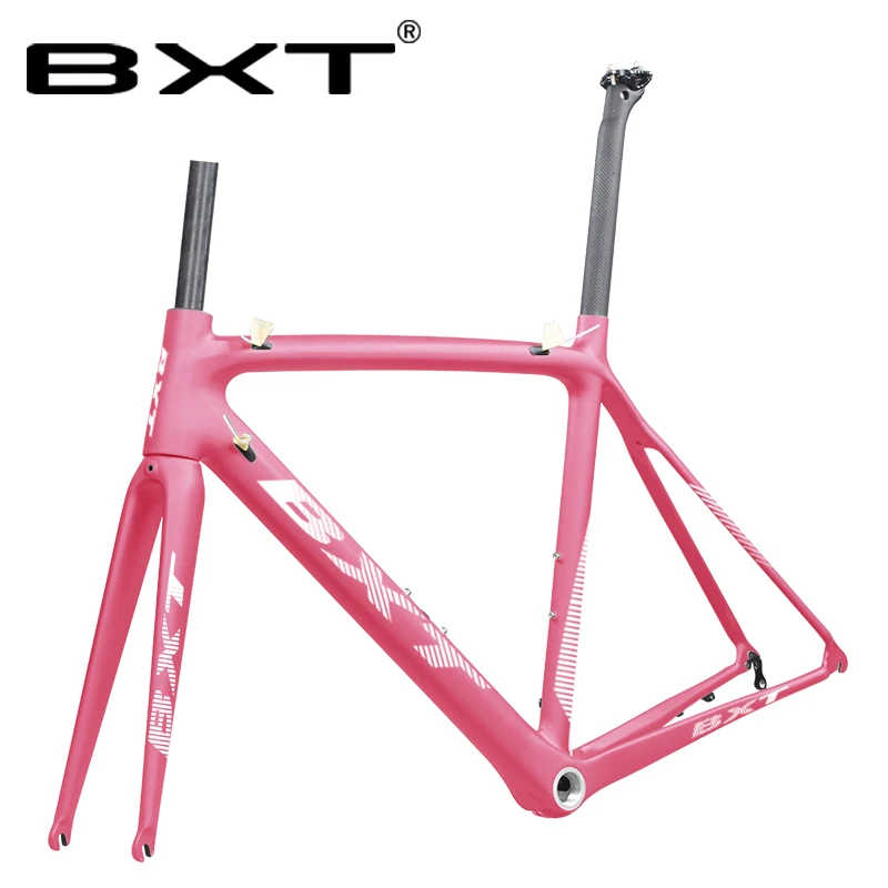 

T800 Carbon Road Bike Frame 50/53/55cm Racing Bike Frame 700C cycling Frameset 1-1/8" to 1-1/2" Tapered carbon road frame