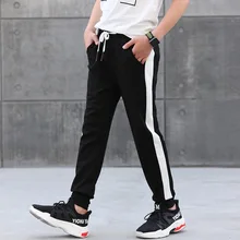 ZYT ранний Ян ребенок большой мальчик белые спортивные штаны трикотажные брюки