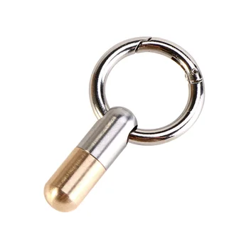 

Tiny Cutting Tool Capsule Key Ring Pendant Unboxing Artifact Sharp Stainless Steel Multi-function Portable Hunting Knife (Silver