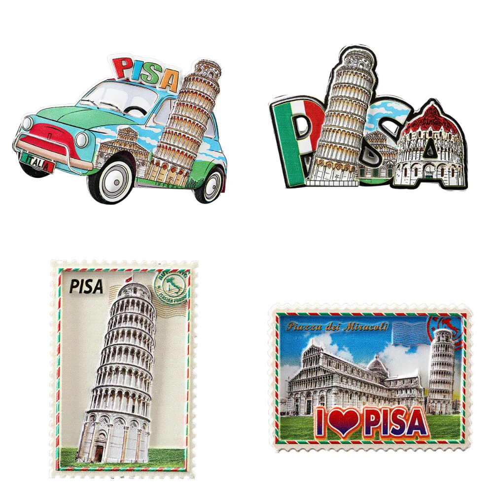 

Lychee Pisa Fridge Magnet Creaive 3D London Refrigerator Magnet Home Kitchen Decorative Stickers