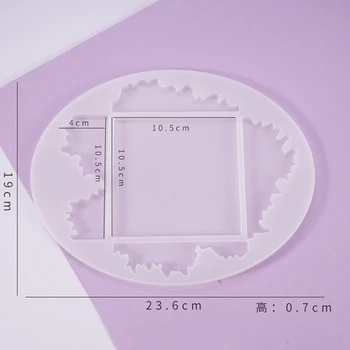 

DIY Crystal Glue Mold, Irregular Table, Coaster, Whole Board, Decorative Base Silicone Mold