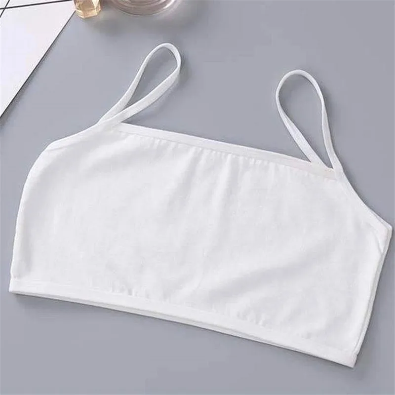 4pcs/lot Children's Breast Care Girl Bra 8-14 Years Hipster Cotton