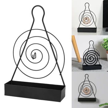 

Summer Retro Garden Living Room Heat Resistant Mosquito Coil Holder Burner Incense Hanging Spiral Iron Art Home Decoration Safe
