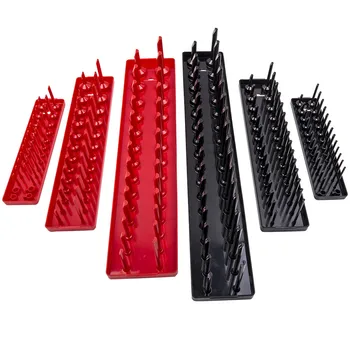 

6pcs Socket Organizer Tray Rack Storage Holder Tool Metric SAE 1/4" 3/8" 1/2"