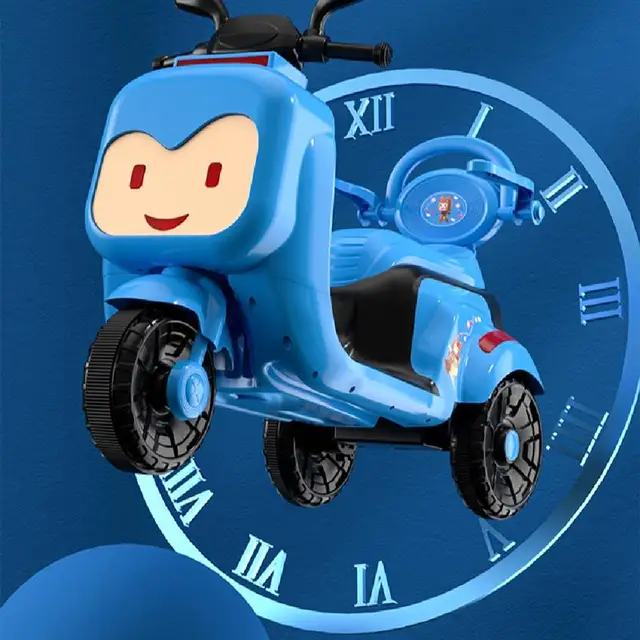 Children'S Electric Car Electric Motorcycle Tricycle Charging Music Light 1-6years Child Toy Car Kids'S Ride-On Toys Kidsscooter 3