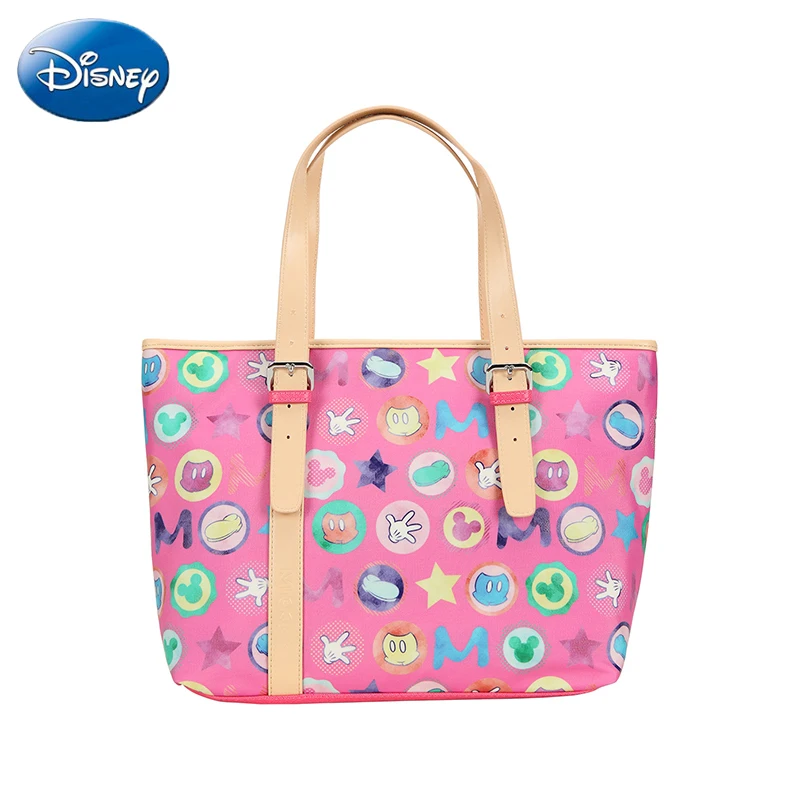 Disney сумки на плечо мультфильм женская большая сумка Микки Маус PU Дамская Большая