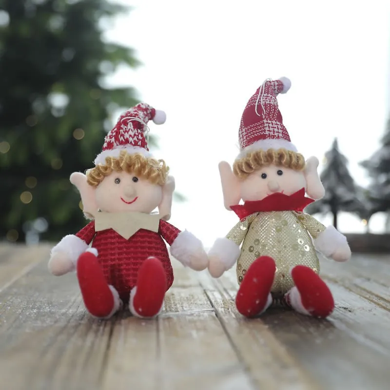 

Christmas Tree Pendant Ornaments Elf Long-legged Girl Gift Toy Doll Home Decor DIY Birthday Party Decorations Christmas Stuff