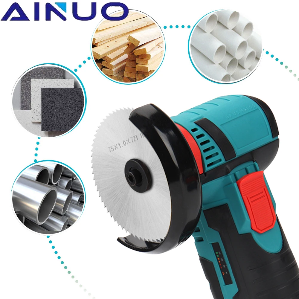 75mm HSS Saw Blade Circular Cutting Disc Mini Cutting Blade Flat Flap Grinding Wheel Sanding Pads for Angle Grinder