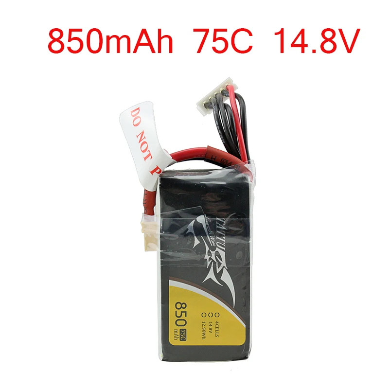 Tattu LiPo аккумуляторная батарея 850mAh 11,1 V 14,8 V 75C 3S 4S для RC FPV гоночный Дрон Квадрокоптер
