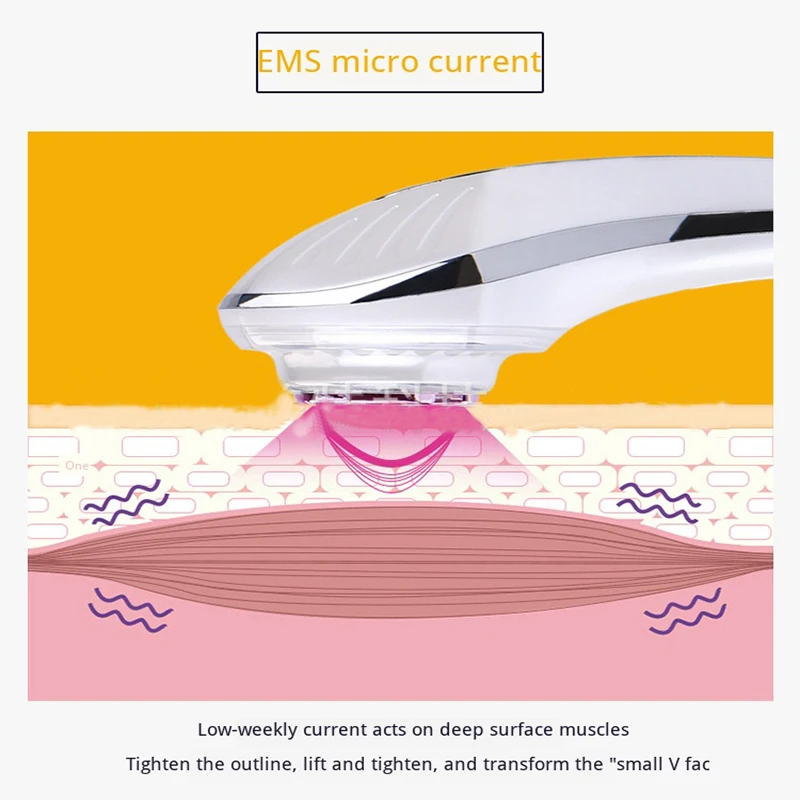  Radio Frequency Beauty Machine LED Photon Skin Rejuvenation Equipment EMS Micro Current Face Vibrat - 4000585406562