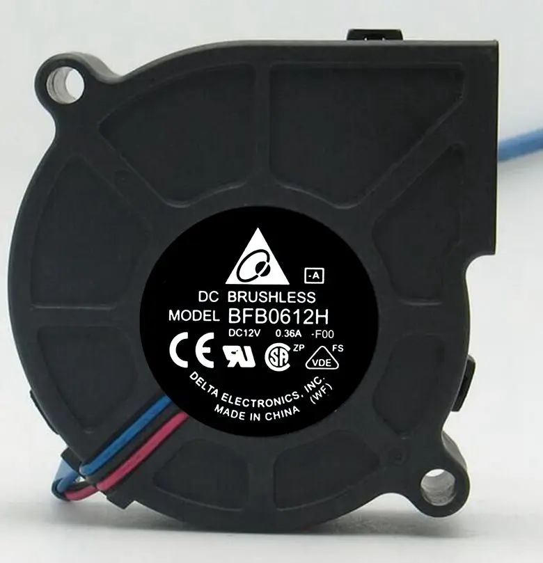 Для delta bfb0612h 6025 60 мм 6 см DC 12 В 0.36a ЦП проектора барабан воздуходувы вентиляторы