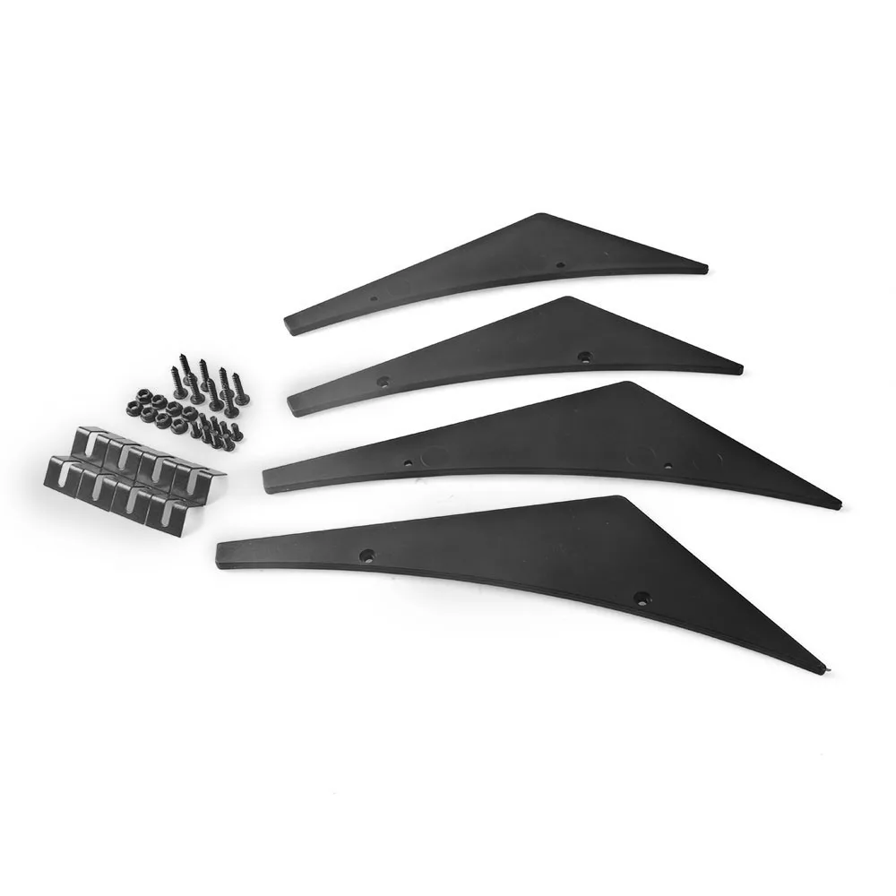 Universal JDM Style Universal Car Front Spoiler Wing Blade ABS Protector Easy Install Automobile front end accessories RS-LKT009