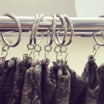 

10Pcs Heavy Duty Curtain Clips With Hook Spring Clamps Hanger Clips Glider