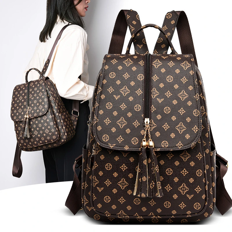 2021 New European And American Fashion Travel Bag Fashion Backpack Female Simple Large-Capacity Student Backpack
