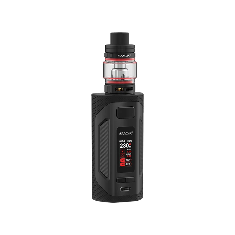 Электронных сигарет SMOK ригель комплект 230W коробка MOD Создано 18650 с 6 5 мл TFV9 бак V9