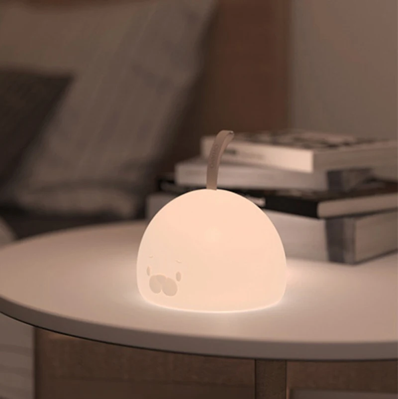 

LED Night Light Soft Silicone Patting Lamp Baby Bedroom Desktop Decor Ornaments Beside Table Lamp Baby Chid Gift
