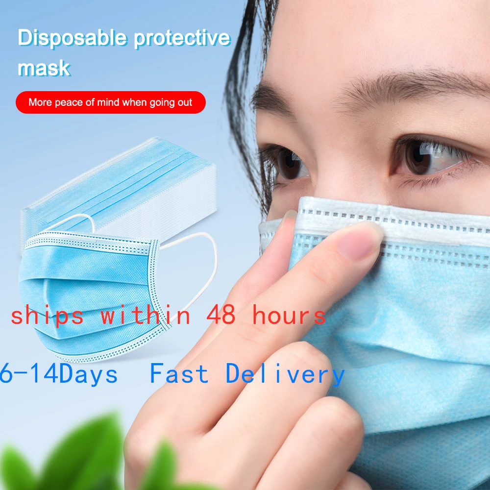 

Non Woven Disposable Anti-Dust Meltblown cloth Masks Masks Mouth Respirator Anti PM2.5 Safety Protective Mask n95