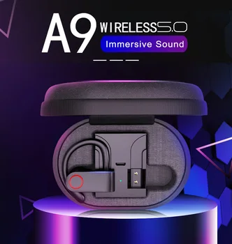 

A9-TWS True Wireless Bluetooth Headset 5.0 - Black