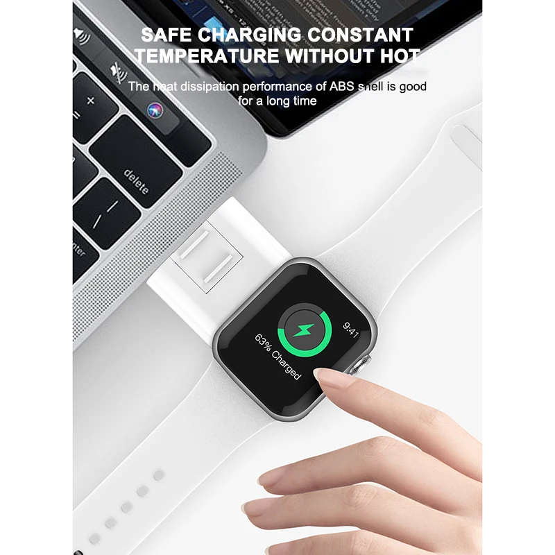 Белый USB зарядное устройство для умных часов для наручных часов IWatch 1/2/3/4 Портативный зарядное устройство смарт-часов основание для наручных часов IWatch, для Apple Watch Смарт-часы
