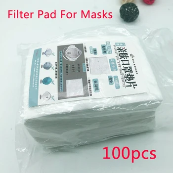 

NEW 100PCS Non-woven Filter Sheet Mask Gasket Filter Disposable Filter Pad Face Mask Protection Mask Filter
