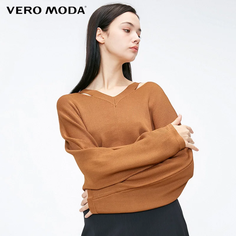 Vero Moda женский зимний свитер с v-образным вырезом и длинным рукавом | 318424510