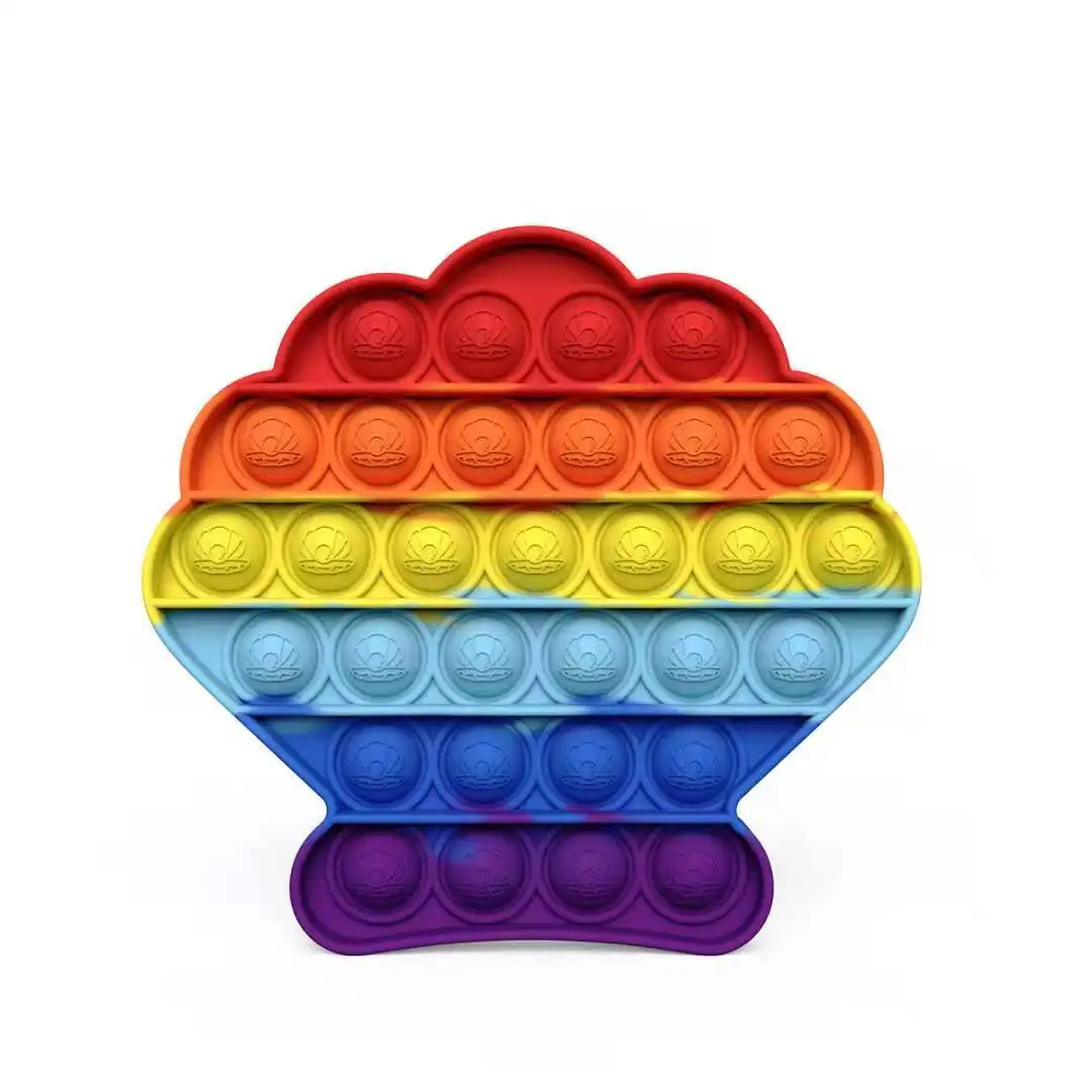 Zappeln Reliver Stress Spielzeug Regenbogen Press Es Blase Anti-Stress-Spielzeug 