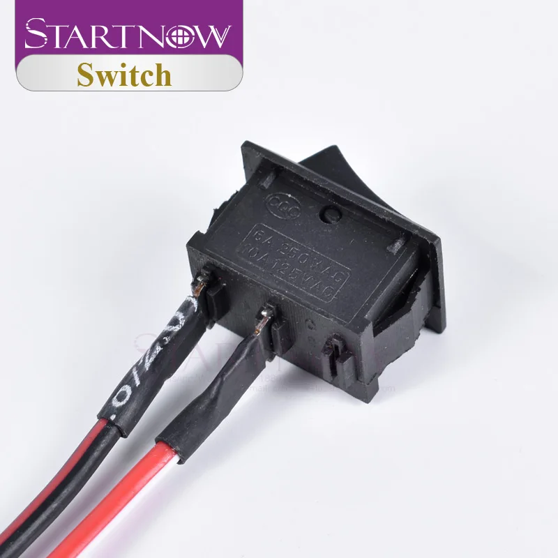 Переключатель ВКЛ./ВЫКЛ. SPST 6A/250V 10A/125V переключатель лодки с проводом 2 Pin черный