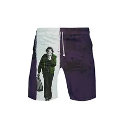 Мужские пляжные шорты с 3D принтом Джокер, 2019 летние новые быстросохнущие пляжные шорты, мужские шорты в стиле хип-хоп, пляжная одежда