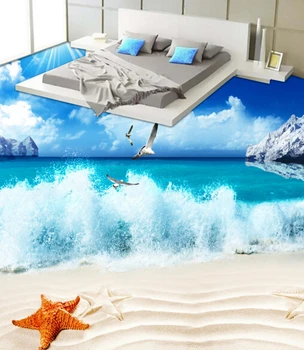 

[Self-Adhesive] 3D Wave 411 Floor Wallpaper Mural Wall Print Decal Wall Murals
