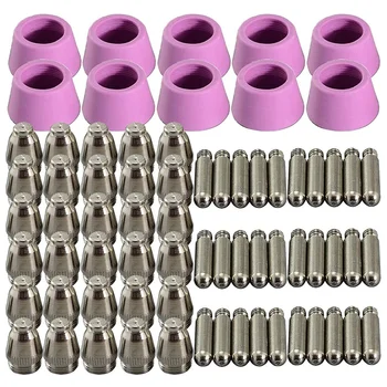 

WELD SG-55 AG-60 WSD-60 Plasma Cutter Torch Consumables KIT TIPS 40/50 / 60 Amp (70 Pcs)