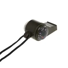 3 в 1 Открытый Кемпинг Туризм аварийный выживания шестерни свисток с компасом и термометром M7DC