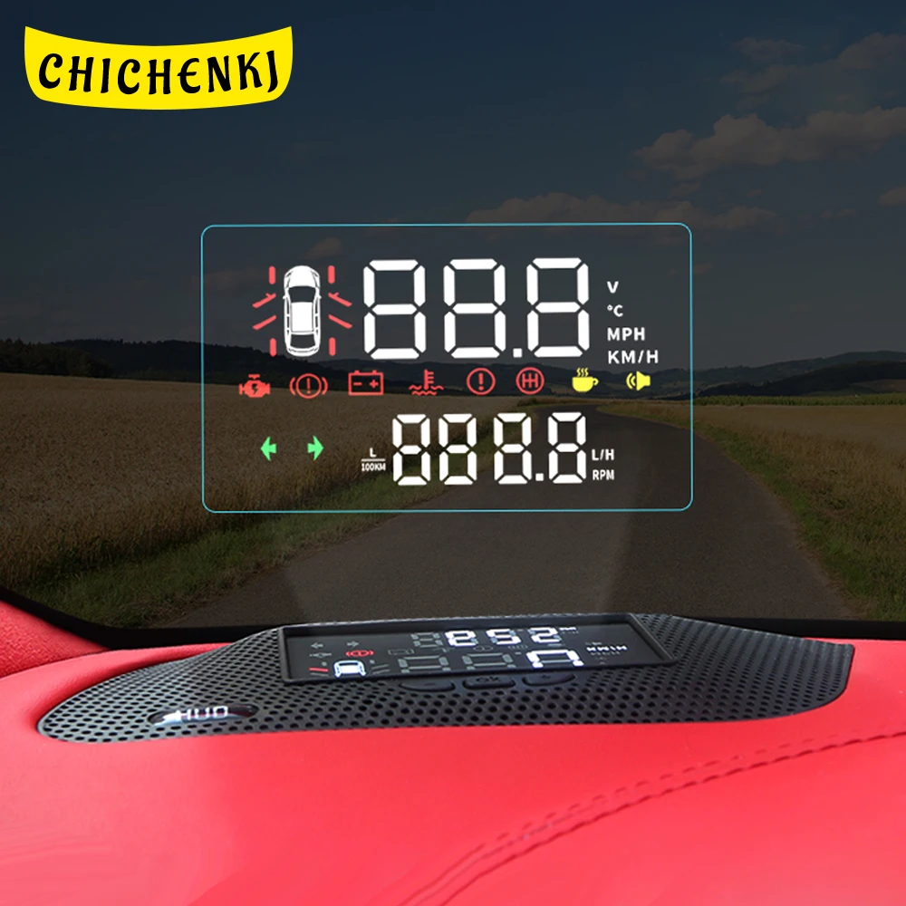 Для Nissan Patrol Y62 2010 2019 HUD автомобиль Дисплей лобовое стекло Скорость проектор