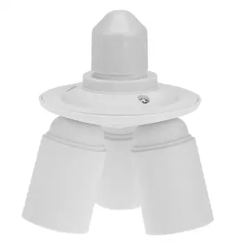 

3 in 1 E27 60W Lamp Holder Light Bulb Socket Adapter Splitter Shift 3E27 Studio Plastic 110V-240V For Illumination Accessory