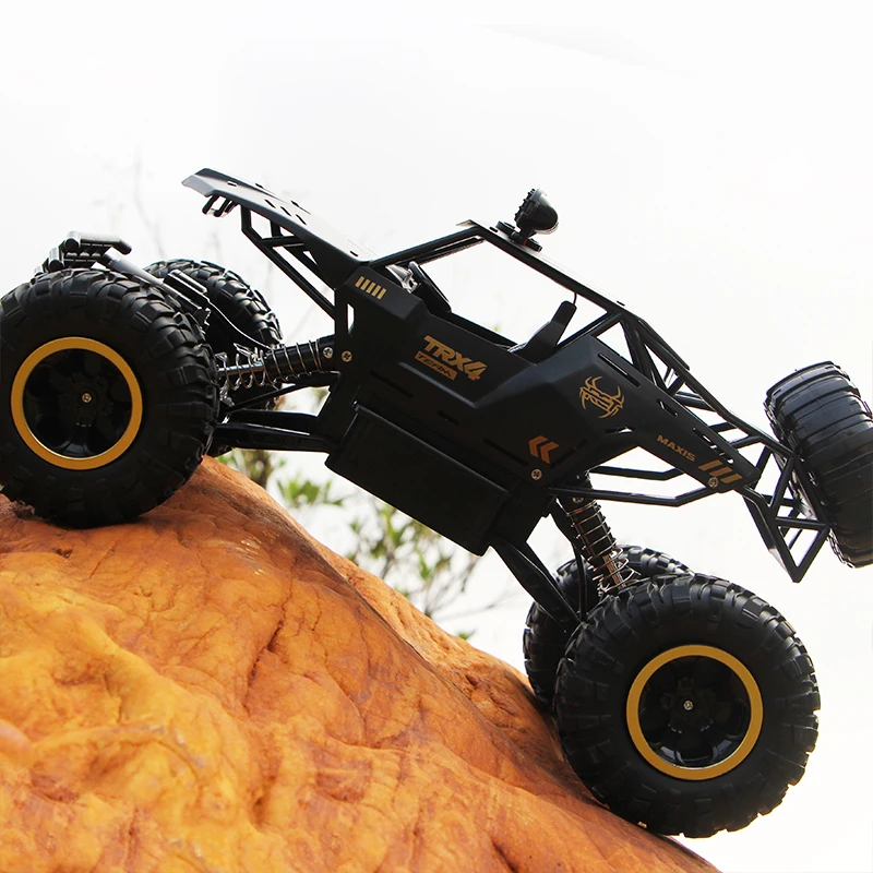 Радиоуправляемая машина 4WD 2,4 GHz альпинистская машина 4x4 4wd двойные моторы Bigfoot машинки 1:16 металлические Машинки Игрушки модель внедорожника игрушка