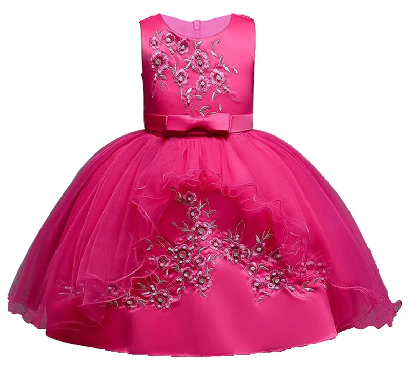 Популярное детское платье с цветочным узором для девочек abito da principessa per feste di alta qualitia abbigliamento per bambini 6 colori