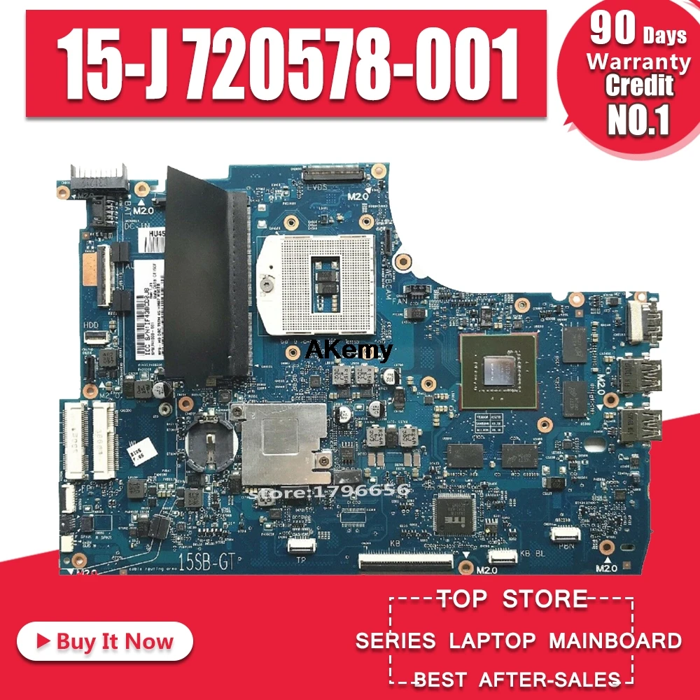 

For HP ENVY 15-J Laptop Motherboard 720578-001 720578-501 720578-601 BRAND NEW