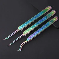 tweezers for volume eyelash extension 3D 5D 6D  Stainless Steel Eyebrow Tweezers Professional Anti-static Eyelash Tweezer Makeup 1