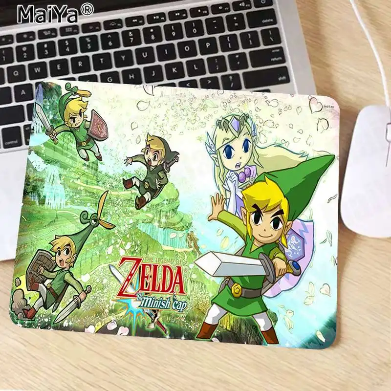 MaiYa Печатный игровой коврик Zelda для ноутбука, компьютера, мыши, гладкий коврик для письма, настольные компьютеры, коврик для игровой мыши - Цвет: No Lock Edge25x29cm