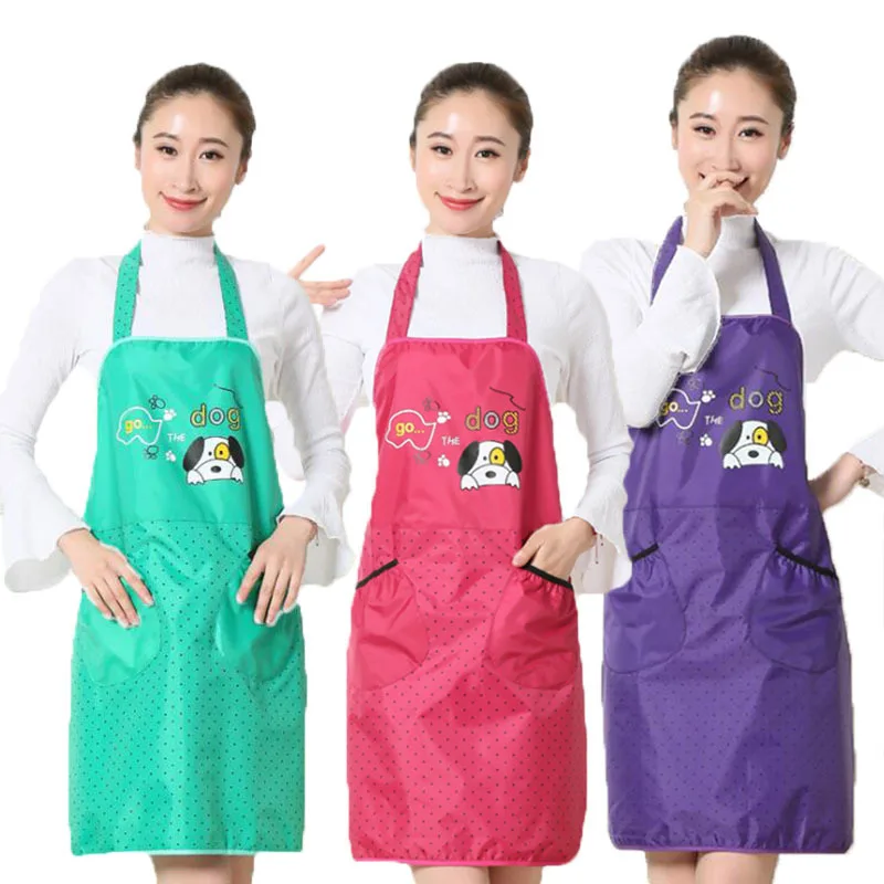 

Swimming Pool Mom And Baby Apron Infants Bath Waterproof Apron Kitchen Restaurant Work Clothes Printed Words Women's
