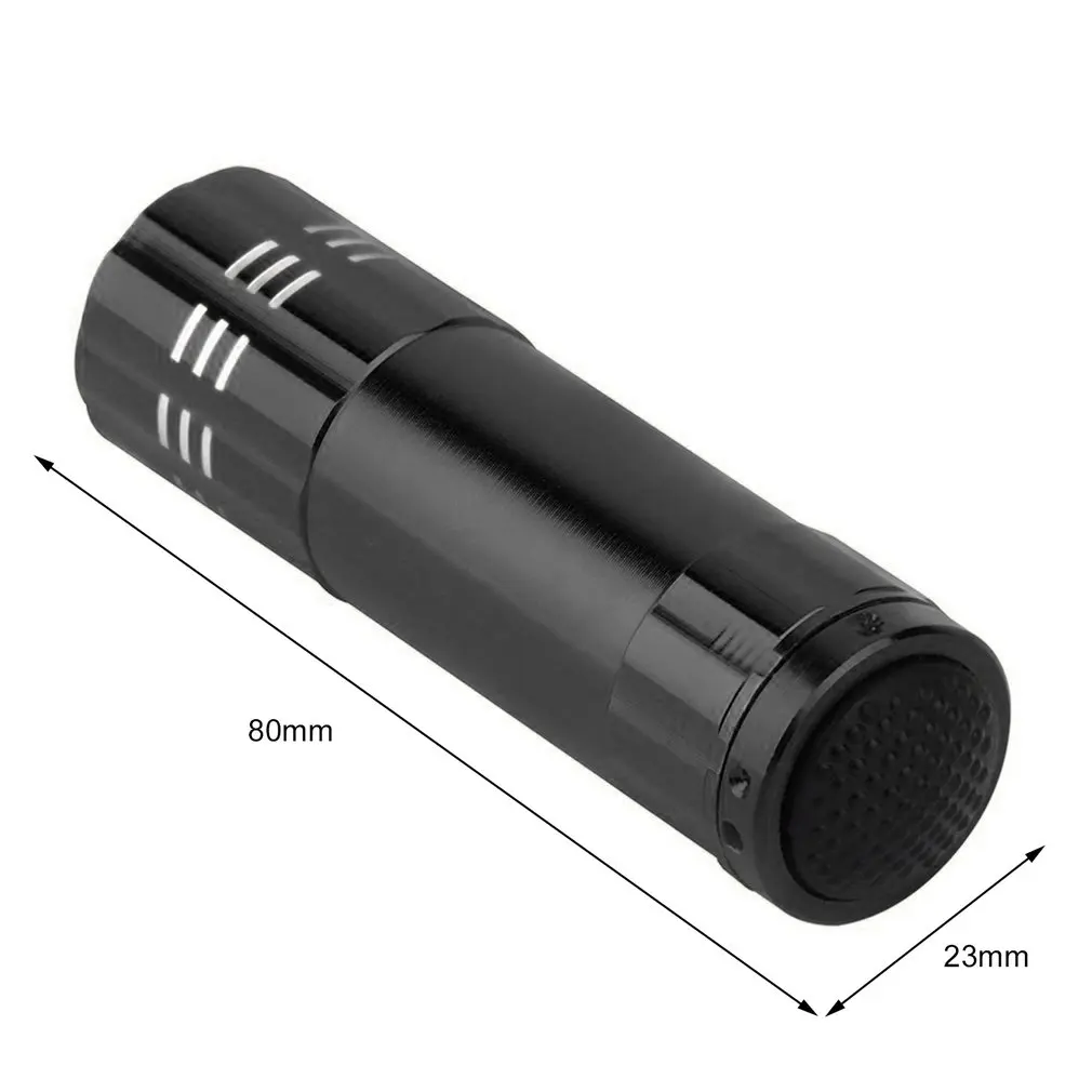 9 led Mini Flashlight white Led Lamp powerful Flash Light Lanterna Protable small pocket torches penlight for hiking camping