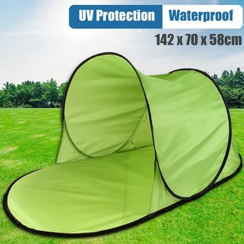 Camping Tent Pop Up Tent Summer Sea Polyester Sun Shelters Travel Hiking Beach Tent Garden Outdoor Water Camping Accessories 5