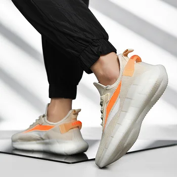 

New Casual Shoes Men Sneakers Outdoor Walking Shoes Men Lace-up Air Mesh Breathable Fashion Footwear Running Zapatos De Hombre