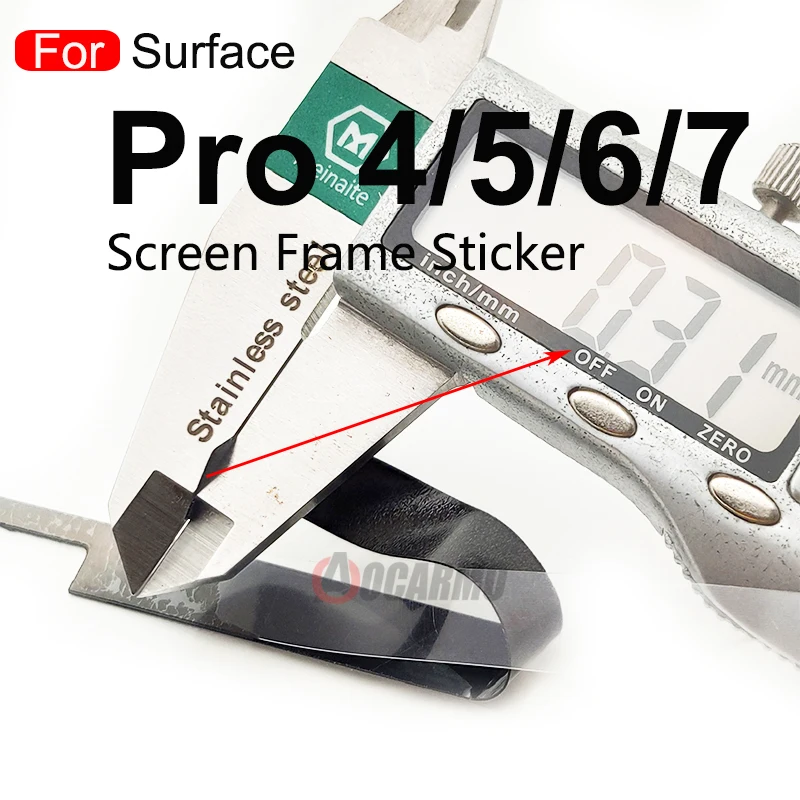 para Microsoft Surface Pro Pro3 Pro4 Pro5 Pro6 Pro7 Livro Book3 Adesivo Display Lcd Quadro de Tela Cola Fita Adesivo - Imagem 3