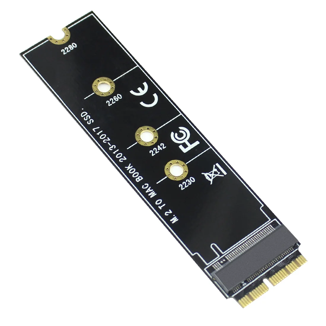 M.2 PCIe AHCI SSD 어댑터 카드, 맥북 에어 2013 2014 2015 2017 A1465 A1466 프로 A1398 A1502 A1419 2230-2280 SSD용